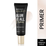 Swiss Beauty Select Blur It All Primer | Velvet Matte & Oil Control | Pink Flash BD