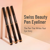 Swiss Beauty Jet Black Bold Felt Tip Eyeliner | Smudge-Proof & Waterproof Eyeliner | Pink Flash BD - Pink Flash BD