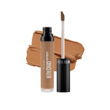 Swiss Beauty Liquid Concealer in shade Warm Sand, showing a sleek tube with applicator for flawless skin coverage.
