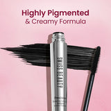 Swiss Beauty Precision Mascara - Jet Black Waterproof Formula for Long and Voluminous Lashes - Pink Flash BD