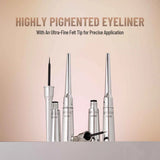 Swiss Beauty Quick Dry Liquid Eyeliner - Intense Black Matte Finish - Pink Flash BD