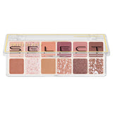 Swiss Beauty Select Eyeshadow Palette Shade 01 Slow Days - 10 Shade Compact Palette with Earthy Neutral Tones - Pink Flash BD
