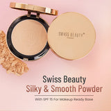 Swiss Beauty Silky & Smooth Oil Control Powder SPF-15 Matte Finish Face Powder