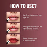 Swiss Beauty Pure Matte Lipstick Shade 224 (Red Wine)