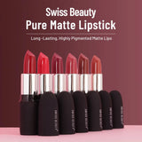 Swiss Beauty Pure Matte Lipstick Shade 224 (Red Wine)