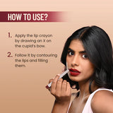 Swiss Beauty Matte Cat Lip Crayon Shade 1 Tangerine Buff | Long-Lasting Matte.