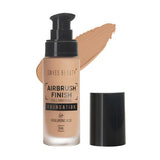 Swiss Beauty Airbrush Foundation – Shade 6 Warm Sun | Deep to Dusky Skin, Full Coverage, Matte & Waterproof (30ml)