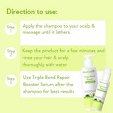 Wishcare Triple Bond Repair Shampoo | Technology for Damaged Hair (250ml) | Pink Flash BD