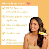 Wishcare Vitamin C Milk Sunscreen (50g)